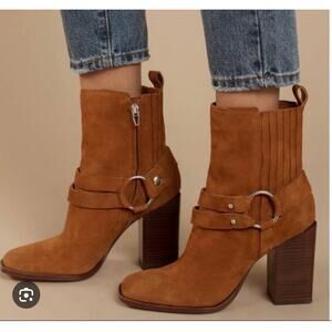 BCBG Generation Agnes Dream Microsuede Block Heel Booties